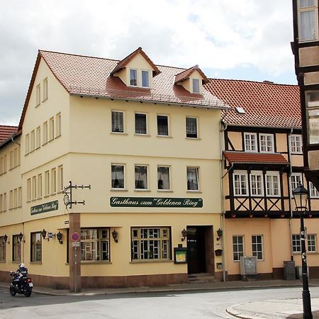 Hotel Garni Zum Goldenen Ring Quedlinburg Exterior foto